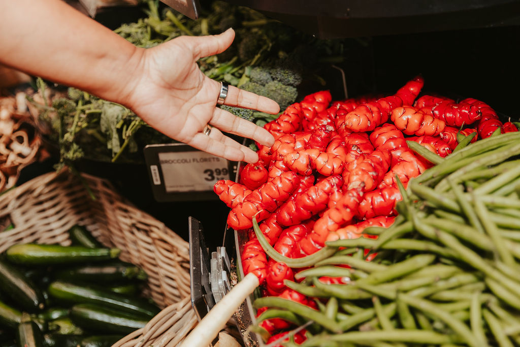 Yams and their vibrant colour